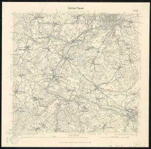 Äquidistantenkarte 142 : Section Plauen, 1906 : Section Plauen. - 1:25000. - Leipzig: Giesecke & Devrient, 1906. - 1 Kt.