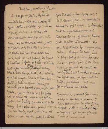 Ruskin modern Painters vol IV. (Modern Painters, Part V, Chapter I)