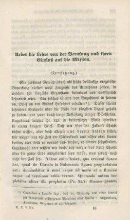 221-243 Ueber die Lehre von der Berufung und ihren Einfluß auf die Mission : Fortsetzung