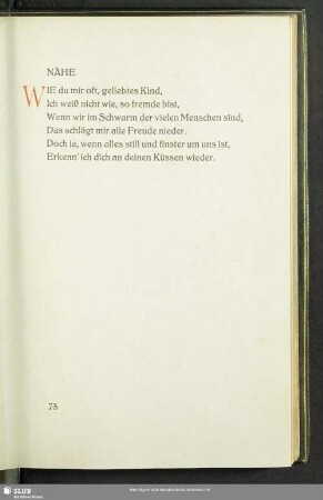 Nähe des Geliebten