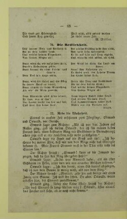 76. Die Redlichkeit