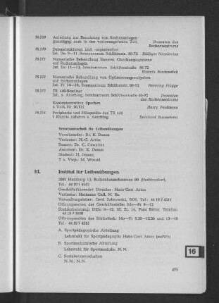 Institut für Leibesübungen