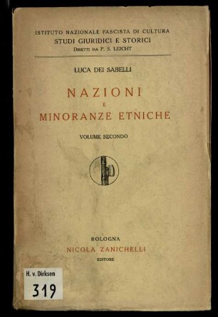 Nazioni e minoranze etniche / Volume 2