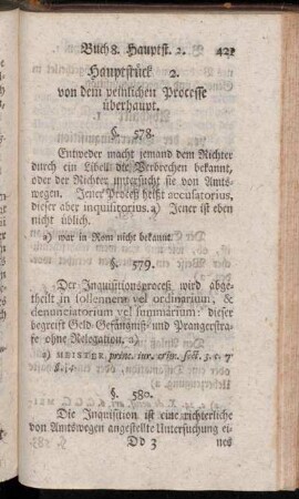 Hauptstück 2. von dem peinlichen Processe überhaupt.