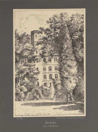 Alt-Fulda. Der Schloßturm.