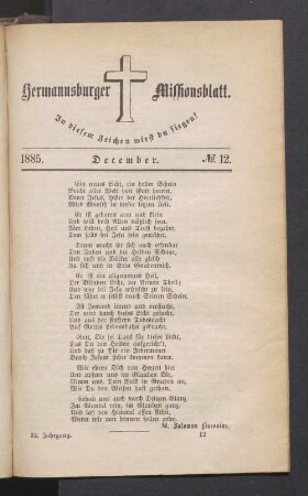 N° 12. December. 1885