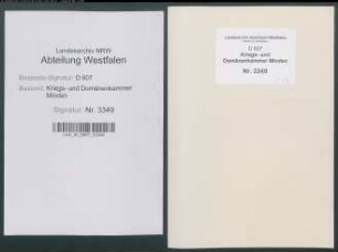 Bau und Reparatur der geistlichen Gebäude zu Mennighüffen (Amt Hausberge) - Band 2