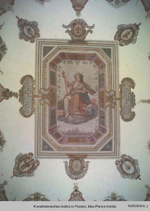 Allegorie der Florentia mit Wappen der florentinischen Vikariate