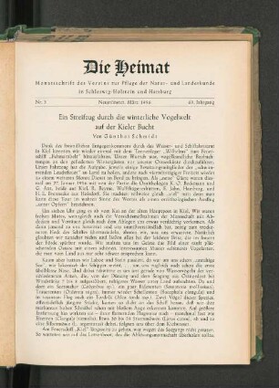 Ein Streifzug durch die winterliche Vogelwelt auf der Kieler Bucht Von Günther Schmidt