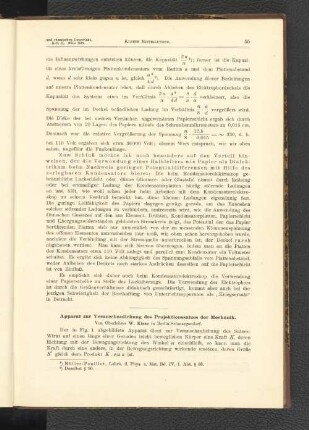 Apparat zur Veranschaulichung des Projektionssatzes der Mechanik.