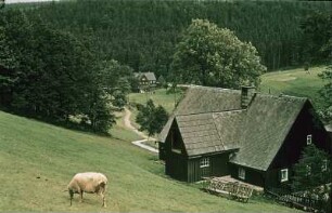 Erzgebirge. Dorflandschaft