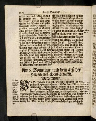 1076-1080, Vorbereitung; Eingang