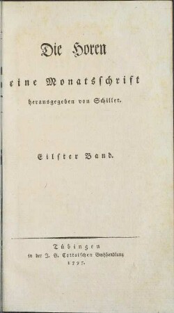 Titelseite des Bandes