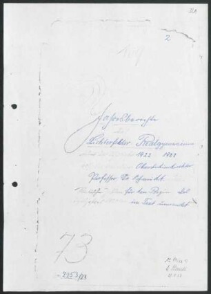 1922/23: Jahresbericht des Lichterfelder Realgymnasiums über das Schuljahr ... - 1922/23
