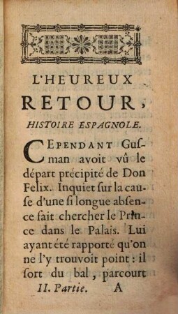 L' Heureux Retour : Histoire Espagnol, 2