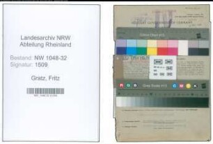 Entnazifizierung Fritz Gratz , geb. 25.10.1906 (Beamter)