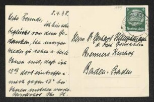 Brief von Hermann Haussmann an Gerhart Hauptmann und Margarete Hauptmann