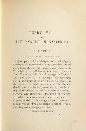 Henry VIII. and the English monasteries : an attempt to illustrate the history of their suppression, 1