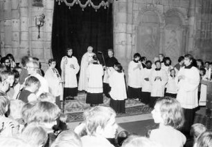 Freiburg: Münster, Erzbischof Dr. Schäufele auf Kathedra