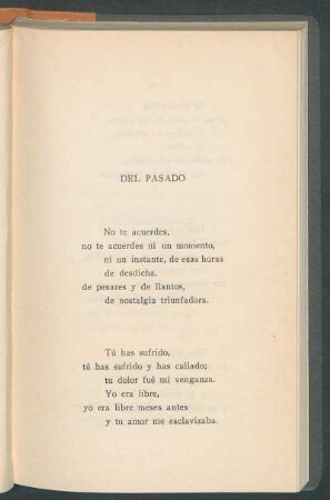Del pasado