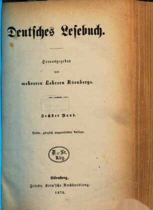 Deutsches Lesebuch, 6