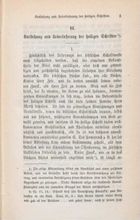 5-26 Entstehung und Ueberlieferung der heiligen Schriften : I.