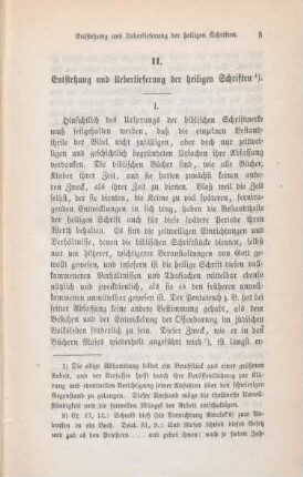 5-26 Entstehung und Ueberlieferung der heiligen Schriften : I.