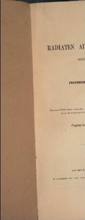 Neue Radiaten aus dem Quarnero : vorgelegt in der Sitzung am 9. December 1959