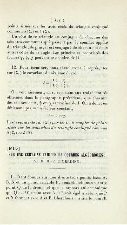 Sur une Certaine Famille de Courbes Algébriques.
