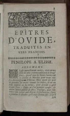 Epîtres D'Ovide, ... - Didon A Enée.