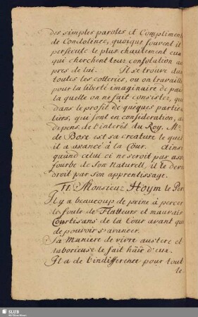 11. Monsieur Hoym le Pere