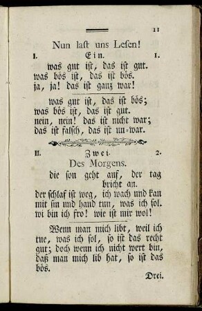 Nun laßt uns Lesen!