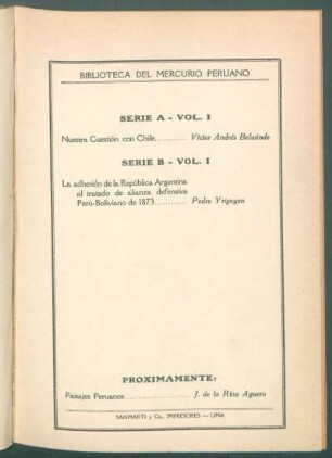 Biblioteca del Mercurio Peruano - [Aviso editorial]