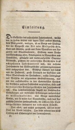 Geist und Charakter des achtzehnten Jahrhunderts, politisch, moralisch, ästhetisch und wissenschaftlich betrachtet, 3. Cultur-Geschichte des achtzehnten Jahrhunderts