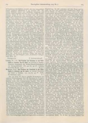 213-215 [Rezension] Lempp, Otto, Das Problem der Theodicee in der Philosophie u. Literatur des 18. Jahrh. bis auf Kant u. Schiller
