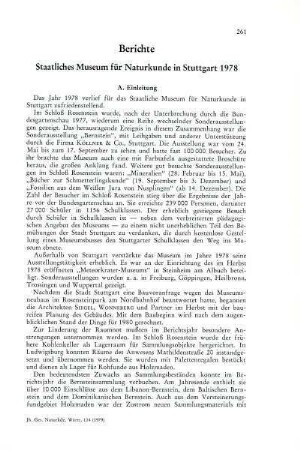 Staatliches Museum für Naturkunde in Stuttgart 1978