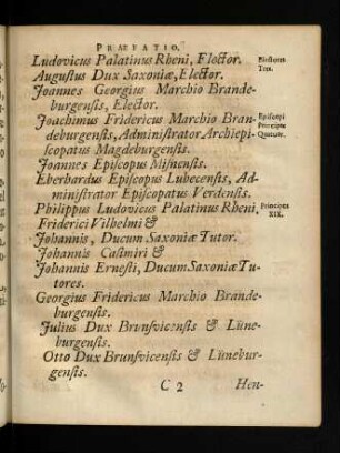 C2r-C4r, Ludovicus Palatinus Rheni, Flector ....