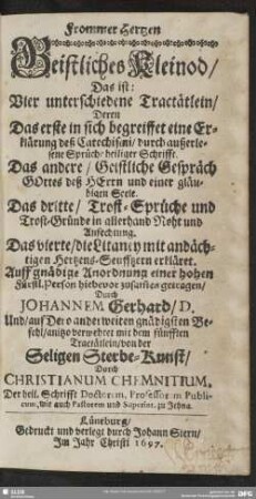 Christliches Kleinod frommer Herzen