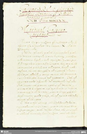 Cardinal Gaspare Carpegna
