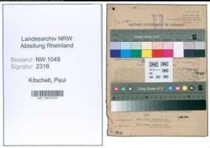 Entnazifizierung Paul Kitschelt , geb. 26.03.1895 (Schornsteinfeger)