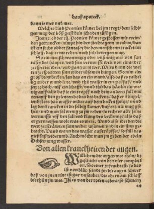 Von allen kranckheiten der augen.