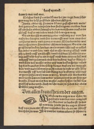 Von allen kranckheiten der augen.