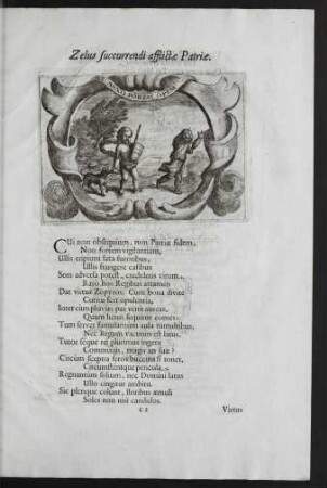 Zelus succurrendi afflictae Patriae.