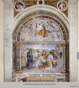Glorie des heiligen Augustinus und Grablegung Christi