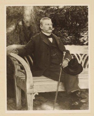 Bildnis von Detlev Freiherr von Liliencron (1844-1909)