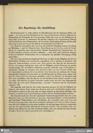 Zur Begabung: die Ausbildung
