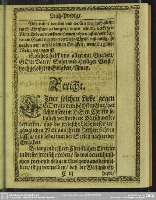 Lebenslauf : Bericht Der S. Verstorbenen