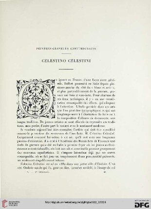 5. Pér. 5.1922: Celestino Celestini : peintres-graveurs contemporains