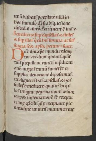 Benedictio super capsellas et fustes