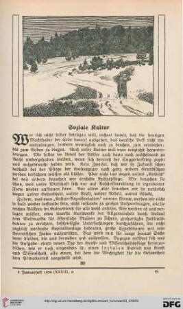 33: Soziale Kultur